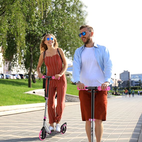 NILS EXTREME hulajnoga damska miejska składana z dużymi kołami HM127, 4 zdjęcie