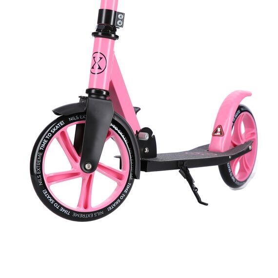 NILS EXTREME hulajnoga damska miejska składana z dużymi kołami HM2009 różowa, Kolor: różowy, Waga: 4 kg, 8 zdjęcie