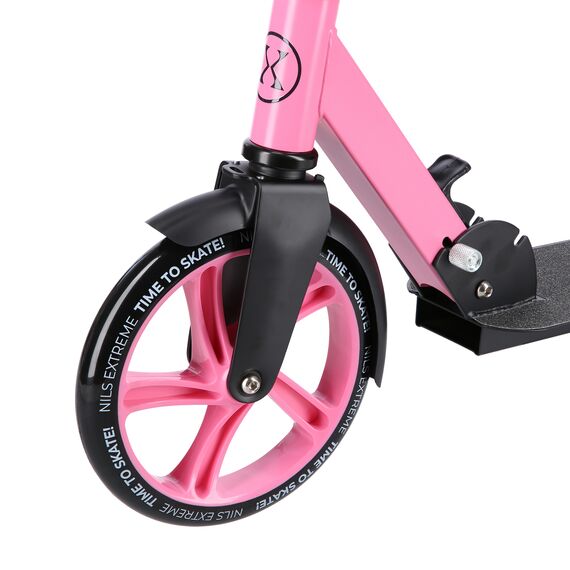 NILS EXTREME hulajnoga damska miejska składana z dużymi kołami HM2009 różowa, Kolor: różowy, Waga: 4 kg, 6 zdjęcie