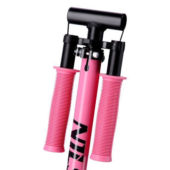 NILS EXTREME hulajnoga damska miejska składana z dużymi kołami HM2009 różowa, Kolor: różowy, Waga: 4 kg, 3 zdjęcie