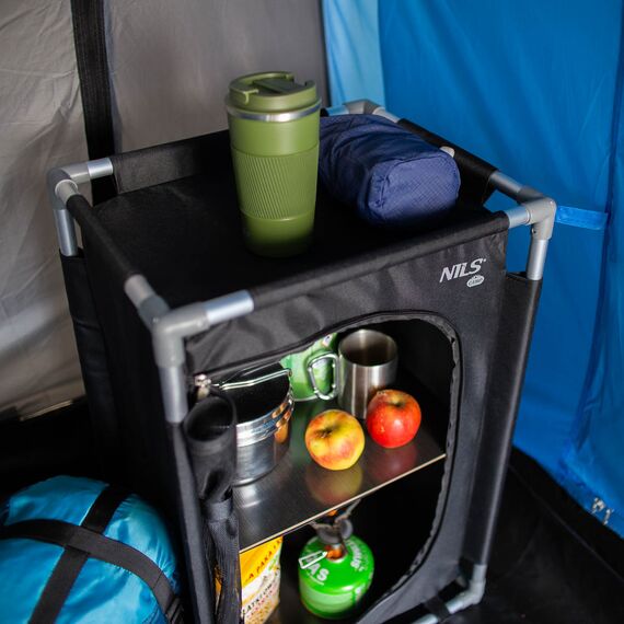 NILS CAMP szafka turystyczna z torbą do przenoszenia NC3031 czarne, 4 zdjęcie