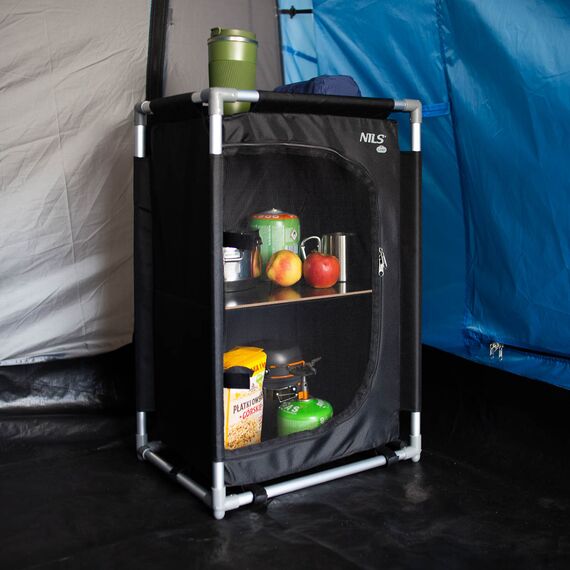 NILS CAMP szafka turystyczna z torbą do przenoszenia NC3031 czarne, 3 zdjęcie
