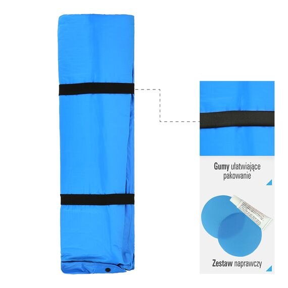 NILS CAMP mata samopompująca materac turystyczny 2 osobowy NC4060, 3 zdjęcie