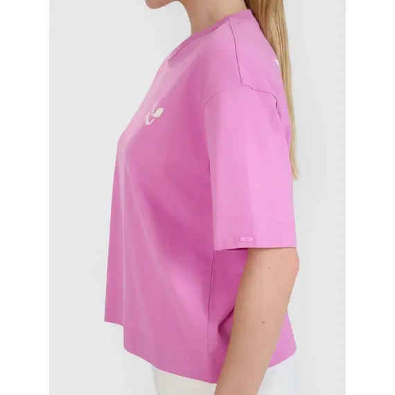 4F t-shirt damski koszulka bawełniana 4FWSS25TTSHF1967 różowa, Kolor: różowy, Rozmiar: L, 5 zdjęcie 4F t-shirt damski koszulka bawełniana 4FWSS25TTSHF1967 różowa, Kolor: różowy, Rozmiar: L, 5 zdjęcie