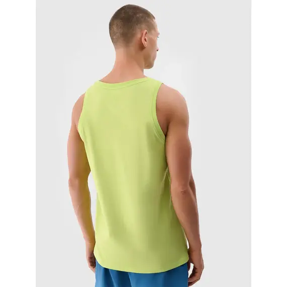 4F koszulka bez rękawów męska do ćwiczeń 4FWSS25TSLEM122 zielona, Kolor: zielony, Rozmiar: M, 3 zdjęcie