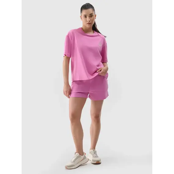 4F t-shirt damski koszulka bawełniana 4FWSS25TTSHF1967 różowa, Kolor: różowy, Rozmiar: M, 3 zdjęcie 4F t-shirt damski koszulka bawełniana 4FWSS25TTSHF1967 różowa, Kolor: różowy, Rozmiar: M, 3 zdjęcie