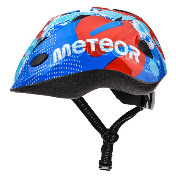 Meteor Kask rowerowy HB6-5 Map blue, Kolor: granatowy, Rozmiar: 52-56