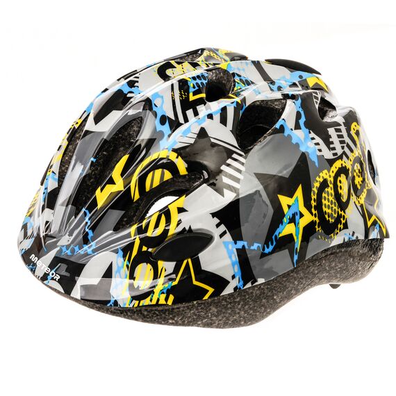 Meteor Kask dziecięcy HB6-5 Cool star, Kolor: czarny, Rozmiar: 52-56, 2 zdjęcie