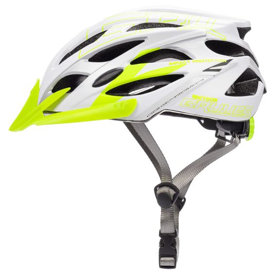 Meteor Kask rowerowy Gruver czarno-zielony, Kolor: zielony, Rozmiar: 52-56