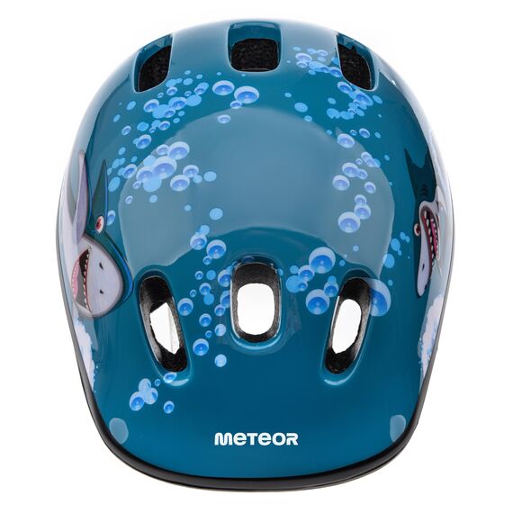 Kask rowerowy Meteor KS06 Dragon, Kolor: granatowy, Rozmiar: 48-52, 3 zdjęcie