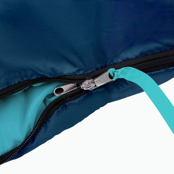 NILS CAMP śpiwór turystyczny typu kołdra z kapturem 215x75cm NC2008 turkusowy, Kolor: szary, Waga: 0,8, Rozmiar: M, 9 zdjęcie