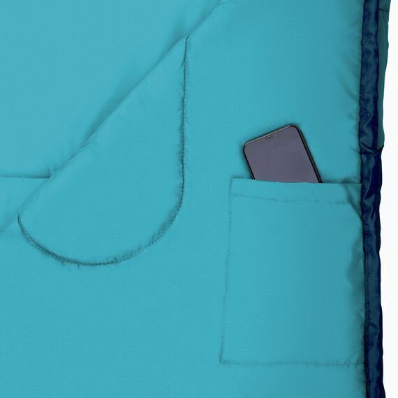 NILS CAMP śpiwór turystyczny typu kołdra z kapturem 215x75cm NC2008 turkusowy, Kolor: szary, Waga: 0,8, Rozmiar: M, 8 zdjęcie