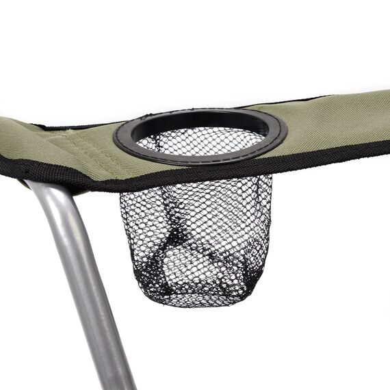 Krzesło składane Meteor Tripper oliwkowy, Kolor: zielony, 4 zdjęcie