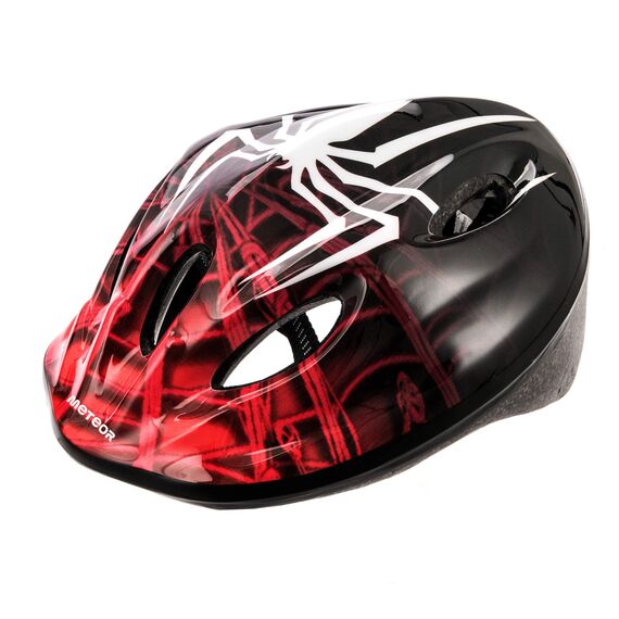 Meteor Kask rowerowy dla dziecka MV5-2 Spider czarny, Kolor: czarny, Rozmiar: 52-56, 2 zdjęcie