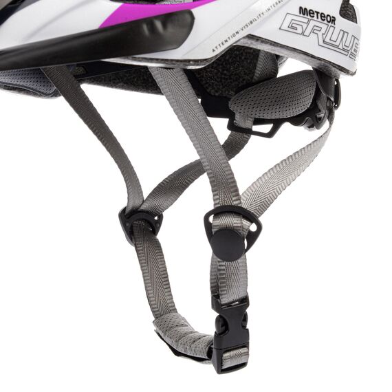 Meteor Kask rowerowy Gruver czarno-zielony, Kolor: szary, Rozmiar: 55-58, 3 zdjęcie