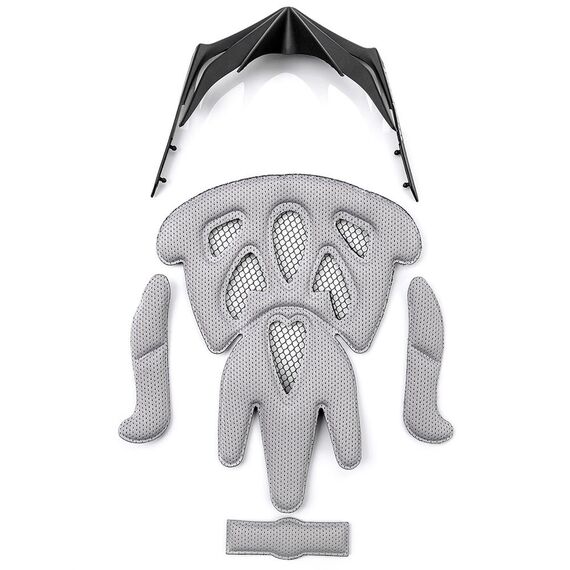 Meteor Kask rowerowy MV29 Drizzle biało-szary, Kolor: biały, Rozmiar: 61-63, 7 zdjęcie