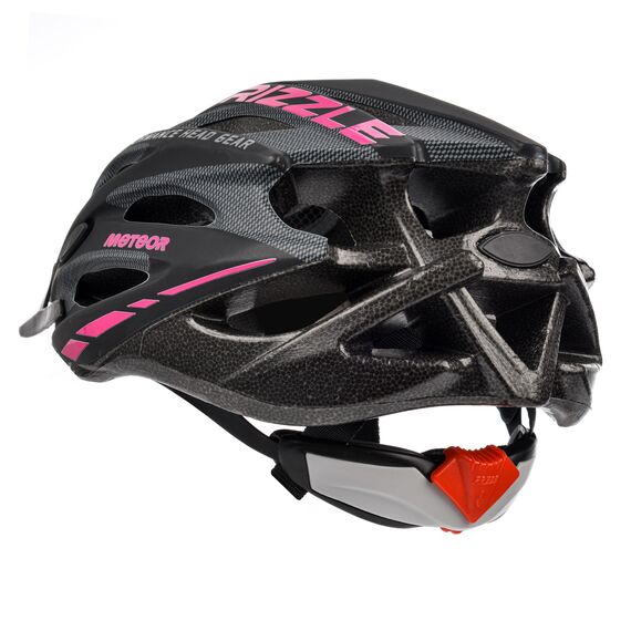 Meteor Kask rowerowy MV29 Drizzle czarno-różowy, Kolor: czarny, Rozmiar: 61-63, 4 zdjęcie