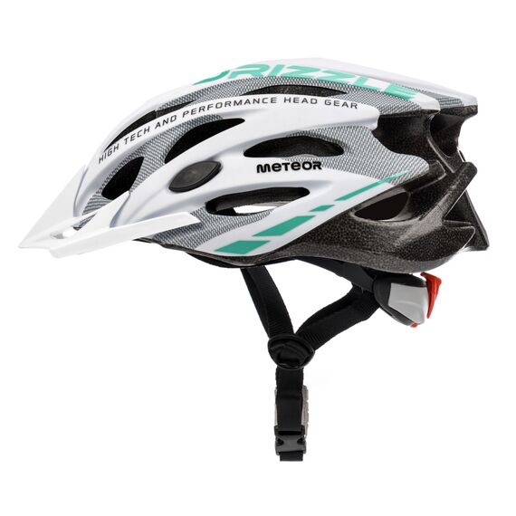 Meteor Kask rowerowy MV29 Drizzle biało-miętowy, Kolor: miętowy, Rozmiar: 58-61