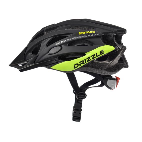 Meteor Kask rowerowy MV29 Drizzle czarno-zielony, Kolor: zielony, Rozmiar: 58-61
