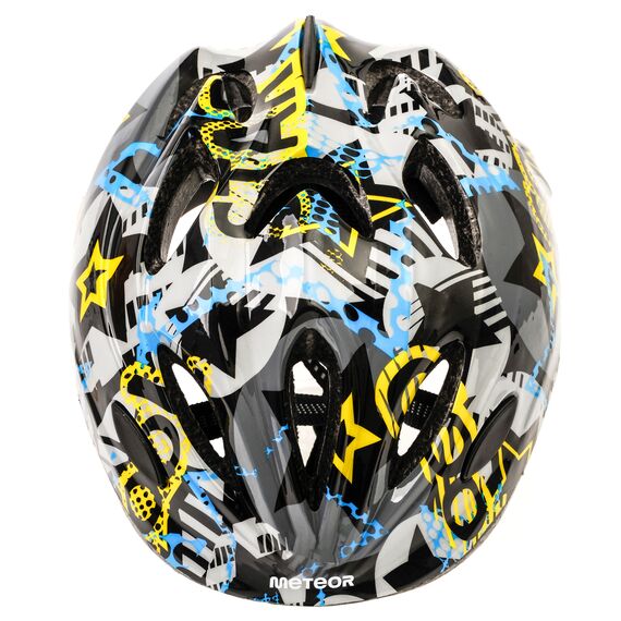 Meteor Kask dziecięcy HB6-5 Cool star, Kolor: czarny, Rozmiar: 48-52, 6 zdjęcie
