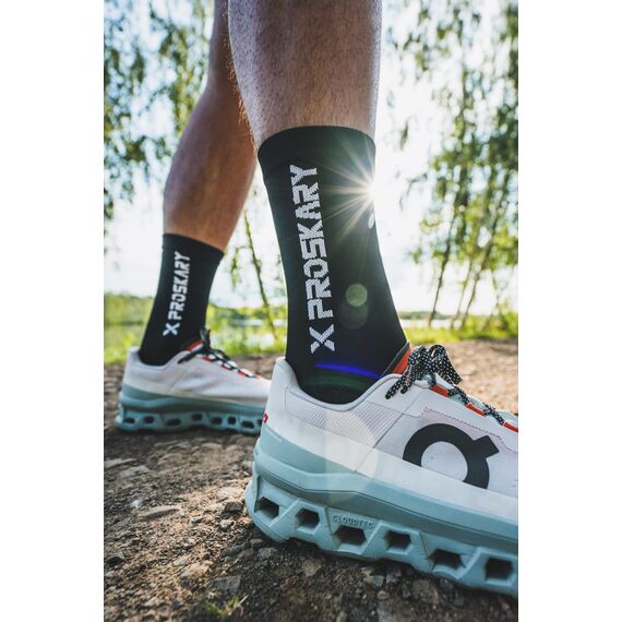 PROSKARY Skarpetki treningowe X-Light czarne Antypoślizgowe, Kolor: czarny, Rozmiar: 41-47, 2 zdjęcie