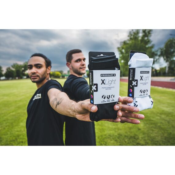 PROSKARY skarpetki sportowe treningowe X-Light czarne, Kolor: czarny, Rozmiar: 41-47, 6 zdjęcie