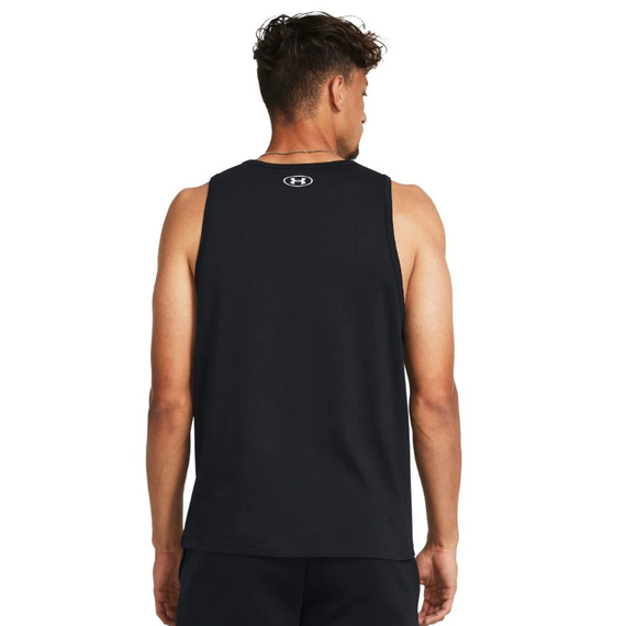 UNDER ARMOUR koszulka na ramiączkach treningowa męska czarna, Kolor: czarny, Rozmiar: L, 2 zdjęcie