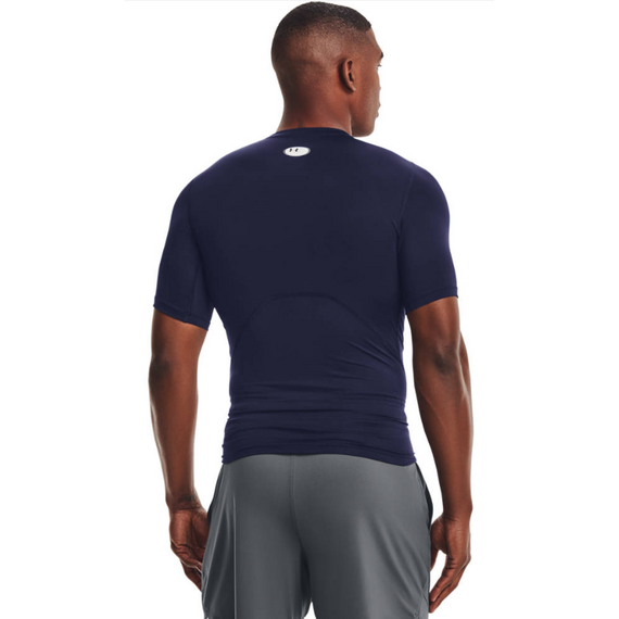 UNDER ARMOUR koszulka na siłowinię męska UA HG Comp granatowy, Kolor: granatowy, Rozmiar: XL, 4 zdjęcie