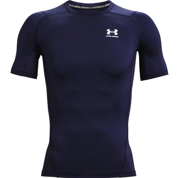 UNDER ARMOUR koszulka na siłowinię męska UA HG Comp granatowy, Kolor: granatowy, Rozmiar: L
