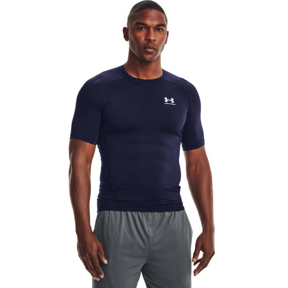 UNDER ARMOUR koszulka na siłowinię męska UA HG Comp granatowy, Kolor: granatowy, Rozmiar: XL, 6 zdjęcie