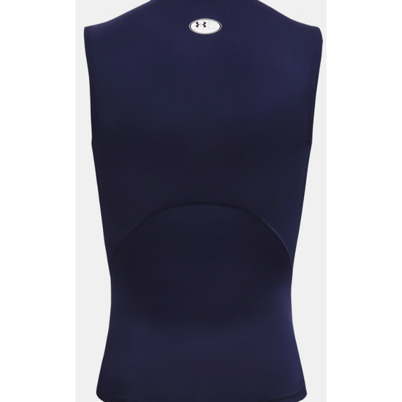 UNDER ARMOUR koszulka na siłowinię męska UA HG Comp SS granatowa, Kolor: granatowy, Rozmiar: M, 2 zdjęcie