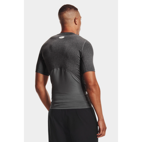 UNDER ARMOUR koszulka na siłowinię męska UA HG Comp ciemnoszary, Kolor: czarny, Rozmiar: L, 6 zdjęcie