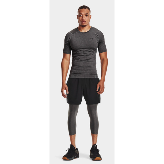 UNDER ARMOUR koszulka na siłowinię męska UA HG Comp ciemnoszary, Kolor: czarny, Rozmiar: L, 5 zdjęcie