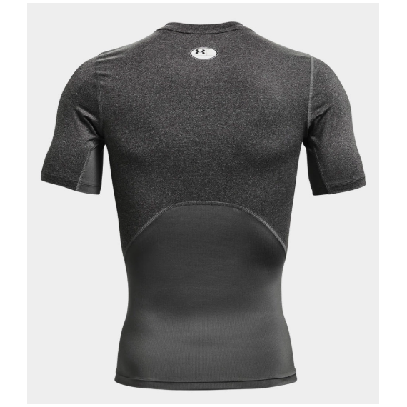UNDER ARMOUR koszulka na siłowinię męska UA HG Comp ciemnoszary, Kolor: czarny, Rozmiar: L, 2 zdjęcie