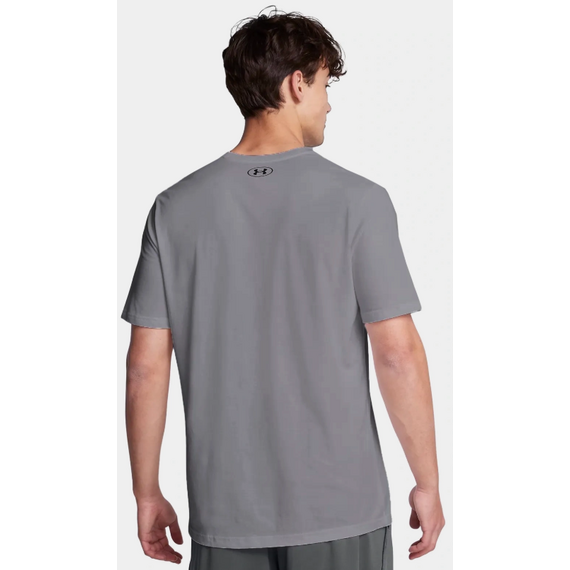 UNDER ARMOUR t-shirt męski koszulka treningowa LOGO UPDATE szary, Kolor: szary, Rozmiar: L, 4 zdjęcie