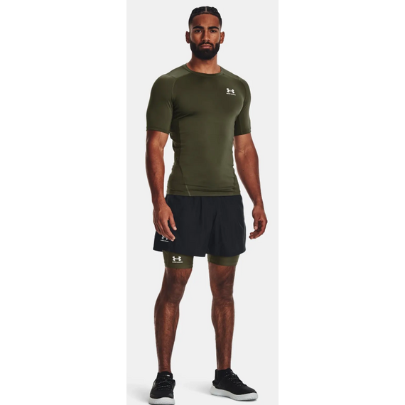 UNDER ARMOUR t-shirt męski koszulka treningowa UA HG Armour Comp SS zielony, Kolor: zielony, Rozmiar: L, 5 zdjęcie