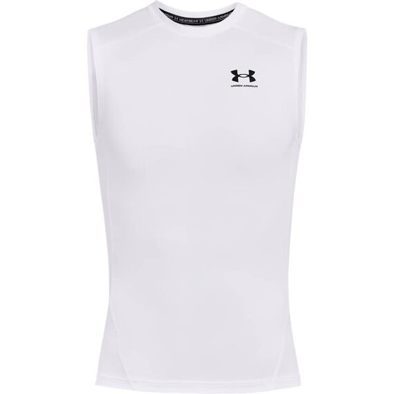 UNDER ARMOUR koszulka na siłowinię męska UA HG Comp SS biała, Kolor: biały, Rozmiar: XXL, 2 zdjęcie