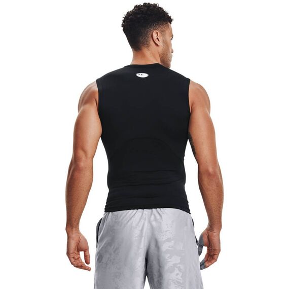 UNDER ARMOUR koszulka na siłowinię męska UA HG Comp SS czarna, Kolor: czarny, Rozmiar: L, 6 zdjęcie
