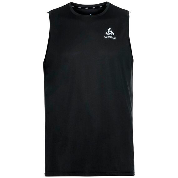 ODLO Koszulka techniczna męska bez rękawów Tank crew neck ESSENTIAL czarna, Kolor: czarny, Rozmiar: L