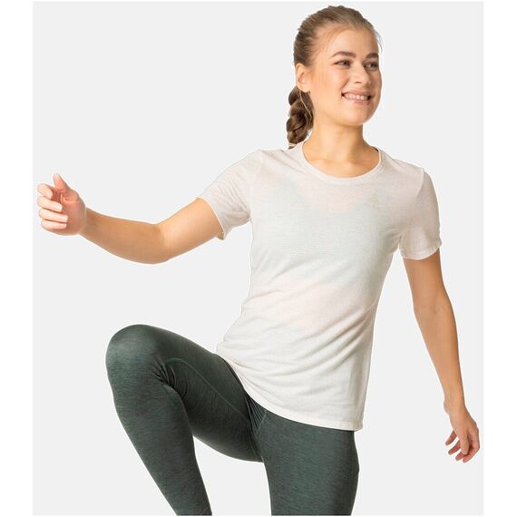 ODLO Koszulka techniczna damska T-shirt crew neck s/s ACTIVE 365 LINENCO, Kolor: szary, Rozmiar: S