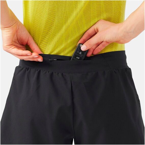 ODLO Spodenki techniczne damskie 2-in-1 short ZEROWEIGHT 3 INCH czarne, Kolor: czarny, Rozmiar: L, 2 zdjęcie
