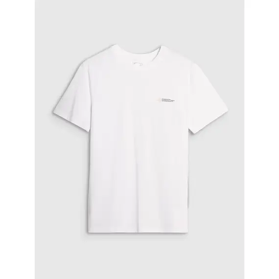 4F t-shirt męski koszulka bawełniana 4FWSS25TTSHM2003 biała, Kolor: biały, Rozmiar: S, 5 zdjęcie