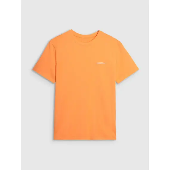 4F t-shirt męski koszulka bawełniana 4FWSS25TTSHM2003 pomarańczowa, Kolor: pomarańczowy, Rozmiar: M, 6 zdjęcie