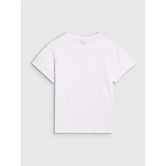 4F koszulka bawełniana t-shirt dla chłopca 4FJWMM00TTSHM2330 biała, Kolor: biały, Rozmiar: 122, 5 zdjęcie