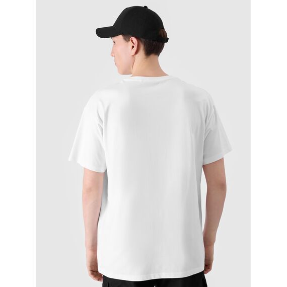 4F t-shirt męski koszulka bawełniana 4FRSS24TTSHM2132 biała, Kolor: biały, Rozmiar: M, 2 zdjęcie
