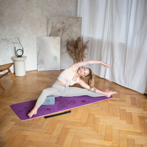 HMS kostka do jogi rozciągania fitness KJ02 szara, Kolor: szary, Rozmiar: one size, 3 zdjęcie