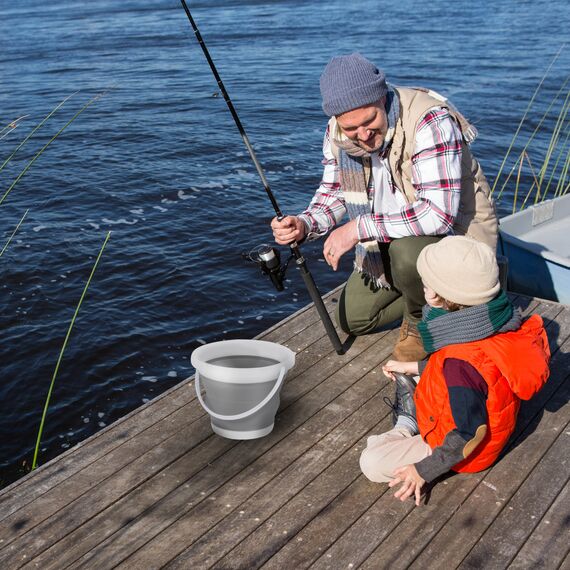 NC1783 WIADRO SKŁADANE SZARE 5L NILS CAMP, Kolor: szary, Pojemność (litry): 5, 2 zdjęcie NC1783 WIADRO SKŁADANE SZARE 5L NILS CAMP, Kolor: szary, Pojemność (litry): 5, 2 zdjęcie
