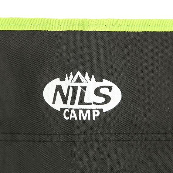 NILS CAMP krzesło turystyczne wędkarskie składane z oparciem NC3044, Kolor: czarny, Waga: 0,5, 10 zdjęcie