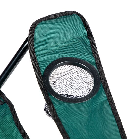 NILS CAMP krzesło turystyczne wędkarskie składane z oparciem NC3044, Kolor: zielony, Waga: 0,5, 4 zdjęcie