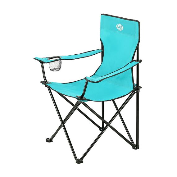 NILS CAMP krzesło turystyczne wędkarskie składane z oparciem NC3044, Kolor: niebieski, Waga: 0,5, 15 zdjęcie